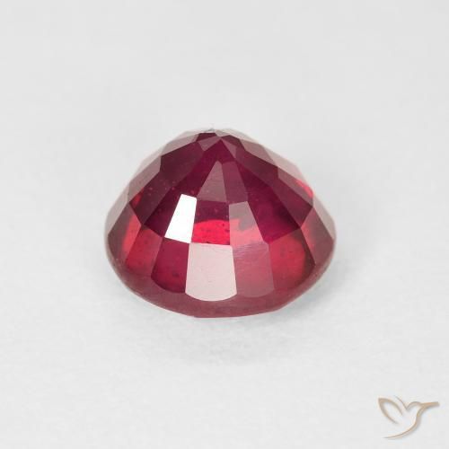Rubino Cremisi Profondo naturale da 3.37 ct, Rotondo, VS