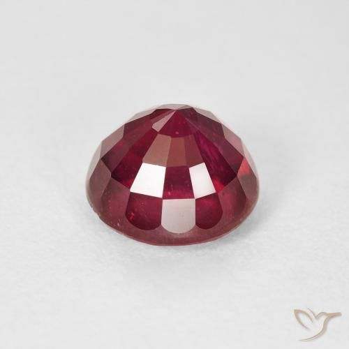Rubino Rosso scuro naturale da 3.93 ct, Rotondo, VS