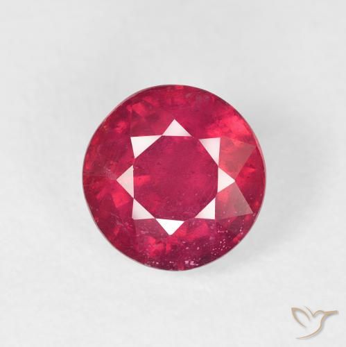2.10ct Naturale Rosso medio Rubino, Rotondo, VS