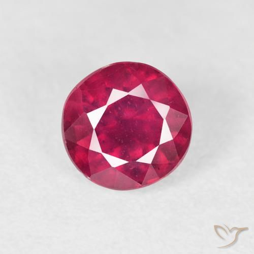 1.04ct Naturale Cremisi Profondo Rubino, Rotondo, VS