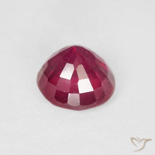 Rubino Cremisi Profondo naturale da 1.04 ct, Rotondo, VS
