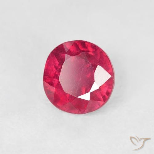 Rubino Rosso medio naturale da 0.90 ct, Rotondo, VS
