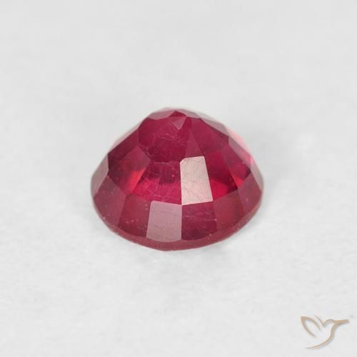 Rubino Rosso medio naturale da 0.90 ct, Rotondo, VS