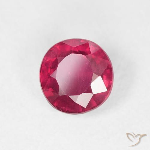 Rubino Rosso medio naturale da 0.89 ct, Rotondo, VS