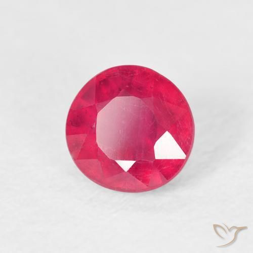 Rubino Rosso medio naturale da 1.04 ct, Rotondo, VS