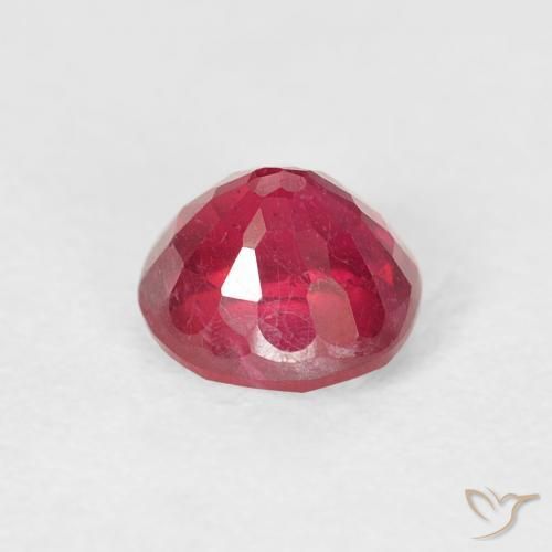 Rubino marmellata rossa naturale da 1.06 ct, Rotondo, VS