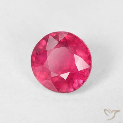 Rubino Rosso medio naturale da 0.79 ct, Rotondo, VS