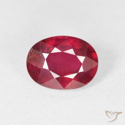 1.87ct Naturale Cremisi Profondo Rubino, Ovale, VS-SI