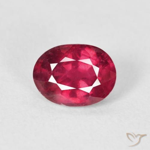 1.74ct Naturale Cremisi Profondo Rubino, Ovale, VS-SI