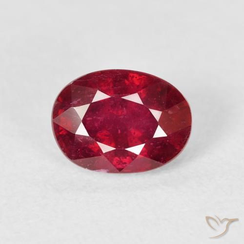 2.17ct Naturale Rosso scuro Rubino, Ovale, VS-SI