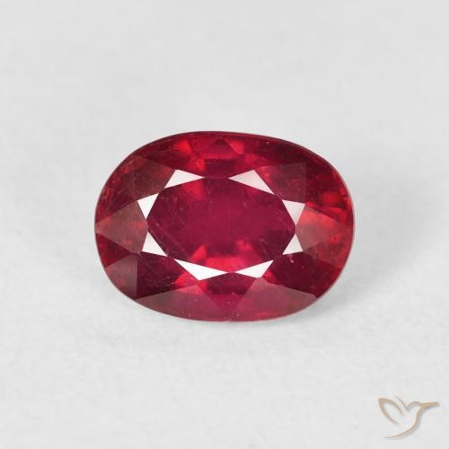 2.17ct Naturale Rosso scuro Rubino, Ovale, VS