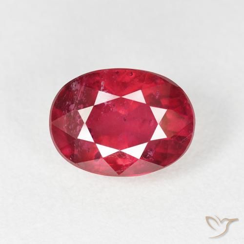 2.49ct Naturale Cremisi Profondo Rubino, Ovale, VS