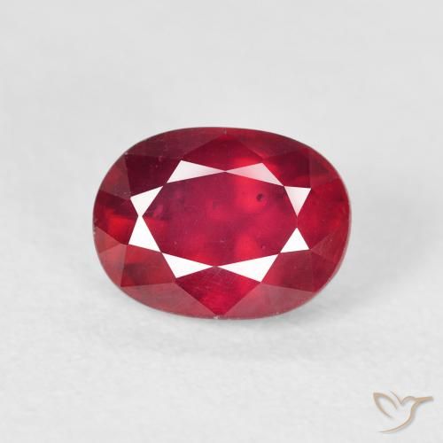 2.34ct Naturale Cremisi Profondo Rubino, Ovale, VS