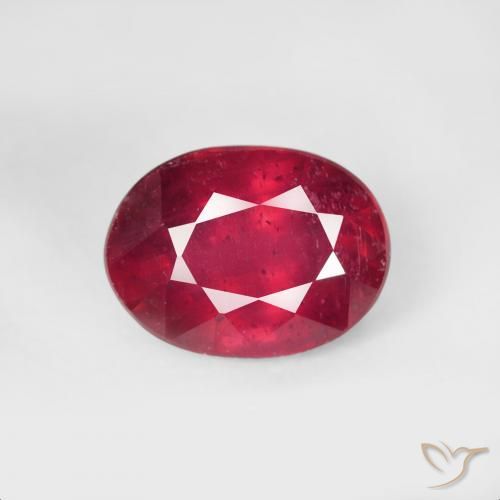 2.32ct Naturale Rosso medio Rubino, Ovale, VS