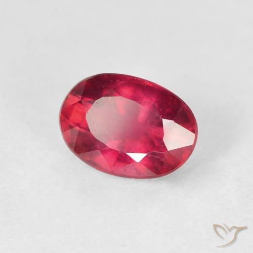 Rubino marmellata rossa naturale da 1.83 ct, Ovale, VS