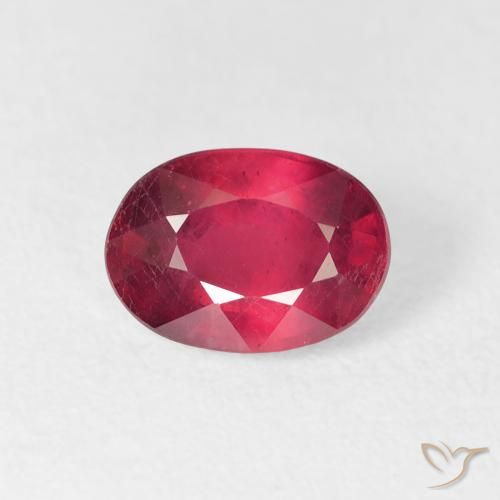 1.80ct Naturale marmellata rossa Rubino, Ovale, VS