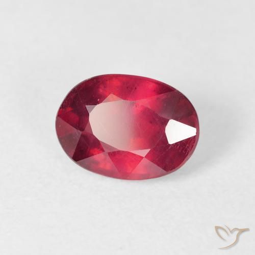 Rubino marmellata rossa naturale da 1.80 ct, Ovale, VS
