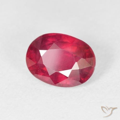 Rubino Cremisi Profondo naturale da 2.05 ct, Ovale, VS