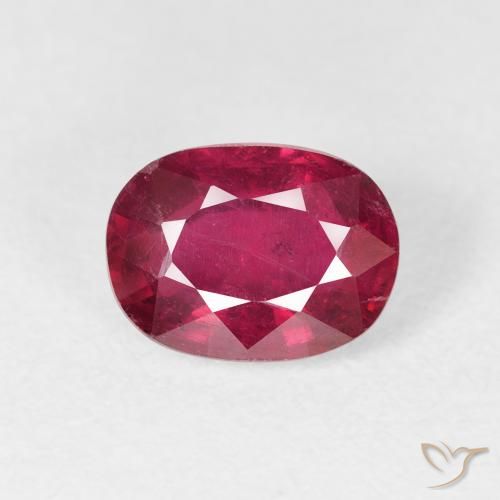 2.05ct Naturale Sangue rosso Rubino, Ovale, VS