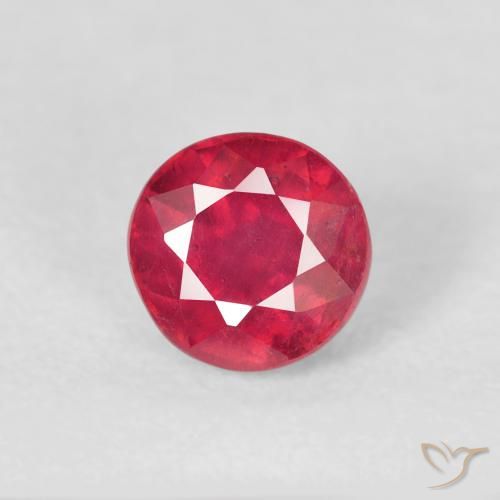 0.96ct Naturale marmellata rossa Rubino, Rotondo, VS