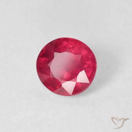 Rubino Rosso medio naturale da 0.83 ct, Rotondo, VS