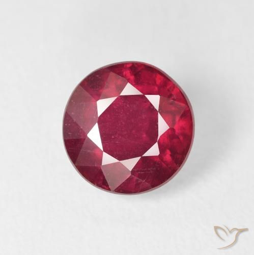 2.51ct Naturale Sangue rosso Rubino, Rotondo, VS-SI