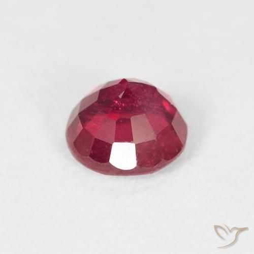 Rubino Rosso medio naturale da 0.99 ct, Rotondo, VS