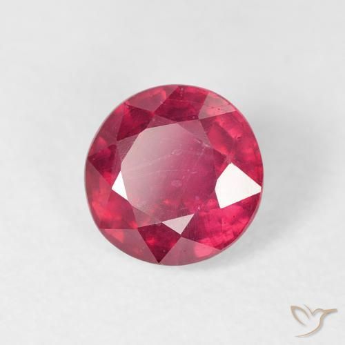 Rubino Rosso medio naturale da 1.44 ct, Rotondo, VS