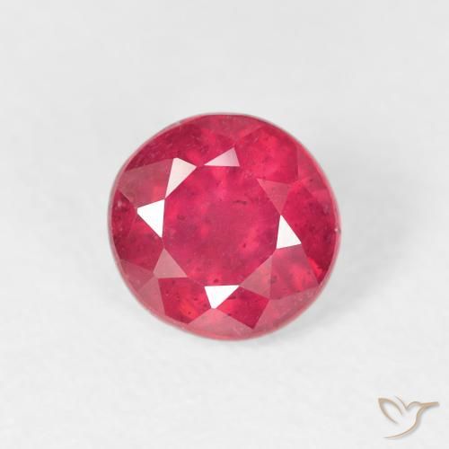 Rubino Rosso medio naturale da 1.26 ct, Rotondo, VS