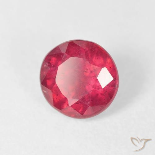 Rubino Rosso medio naturale da 1.26 ct, Rotondo, VS
