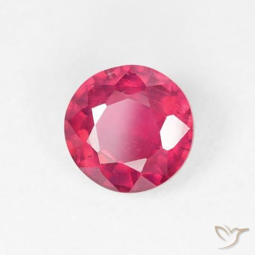 Rubino Rosso medio naturale da 1.06 ct, Rotondo, VS