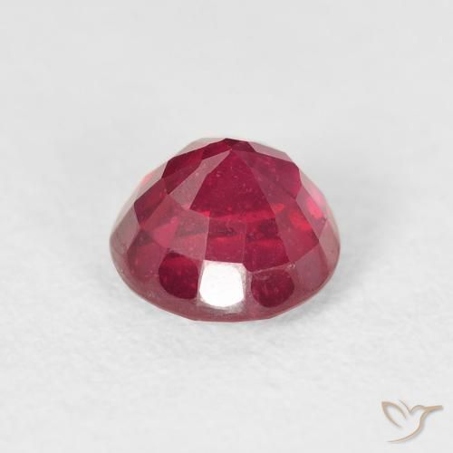 Rubino Rosso chiaro naturale da 1.37 ct, Rotondo, VS