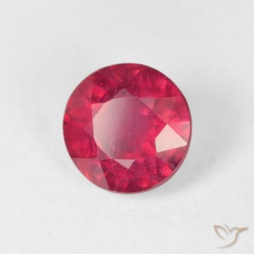 Rubino Cremisi Profondo naturale da 1.65 ct, Rotondo, VS