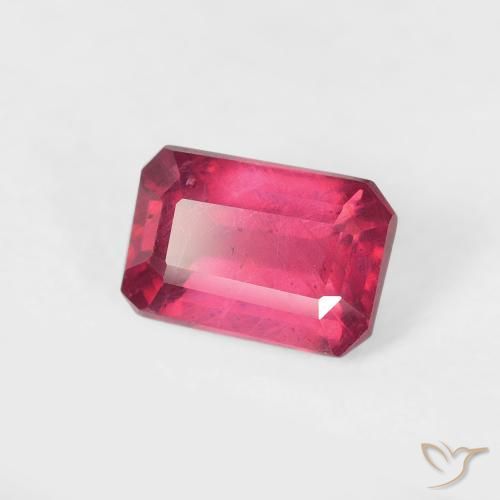 Rubino Rosso chiaro naturale da 1.00 ct, Ottagonale / Taglio smeraldo, VS