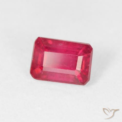Rubino Cremisi Profondo naturale da 1.05 ct, Ottagonale / Taglio smeraldo, VS