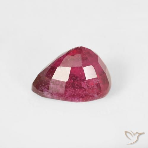 Rubino marmellata rossa naturale da 2.11 ct, Forma a pera, VS