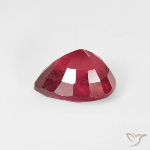 Rubino marmellata rossa naturale da 1.79 ct, Forma a pera, VS