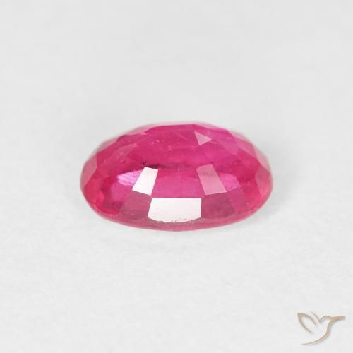 Rubino Rosso tendente al rosa naturale da 1.11 ct, Ovale, VS