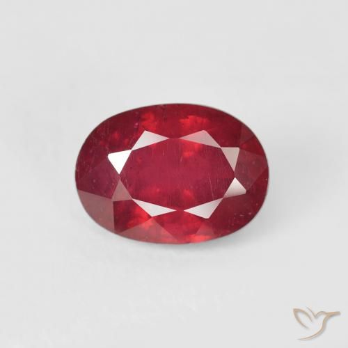 2.25ct Naturale Cremisi Profondo Rubino, Ovale, VS