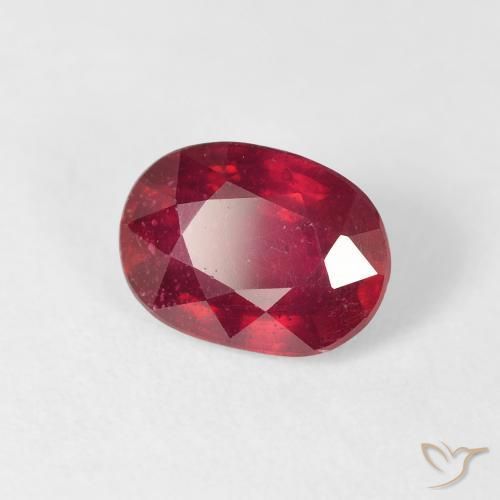 Rubino marmellata rossa naturale da 2.19 ct, Ovale, VS-SI