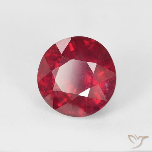 Rubino Cremisi Profondo naturale da 3.50 ct, Rotondo, VS-SI