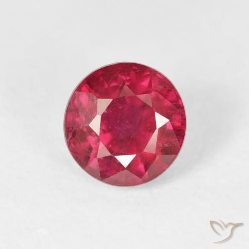 1.45ct Naturale Rosso medio Rubino, Rotondo, VS-SI