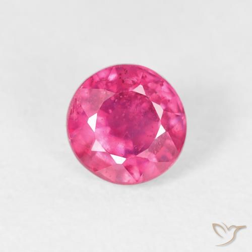 0.87ct Naturale Rosa medio Rubino, Rotondo, VS