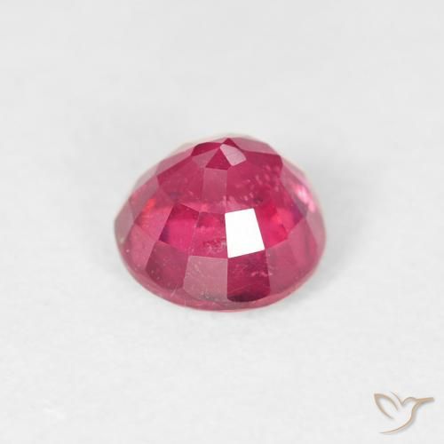 Rubino Rosa medio naturale da 0.87 ct, Rotondo, VS