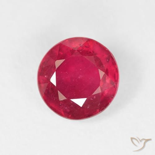 1.20ct Naturale Rosso medio Rubino, Rotondo, VS
