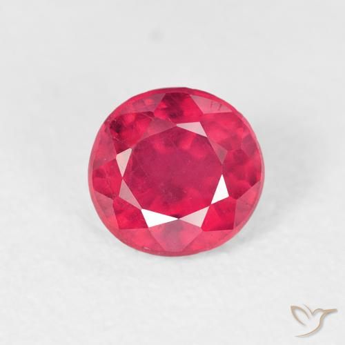 1.06ct Naturale Rosa hot Rubino, Rotondo, VS