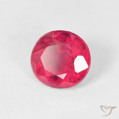 Rubino Rosa hot naturale da 1.06 ct, Rotondo, VS
