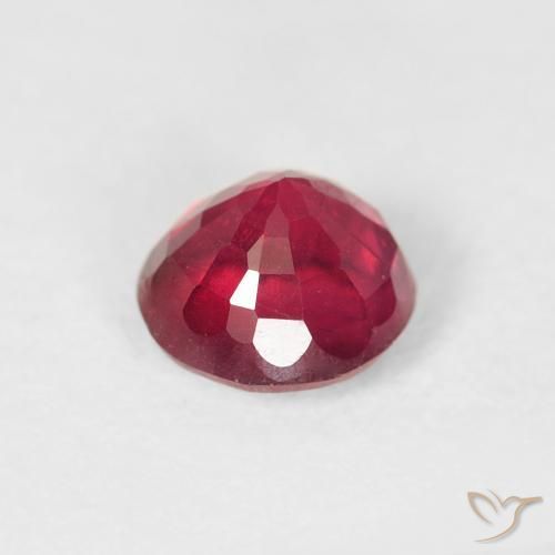 Rubino Rosa hot naturale da 1.06 ct, Rotondo, VS