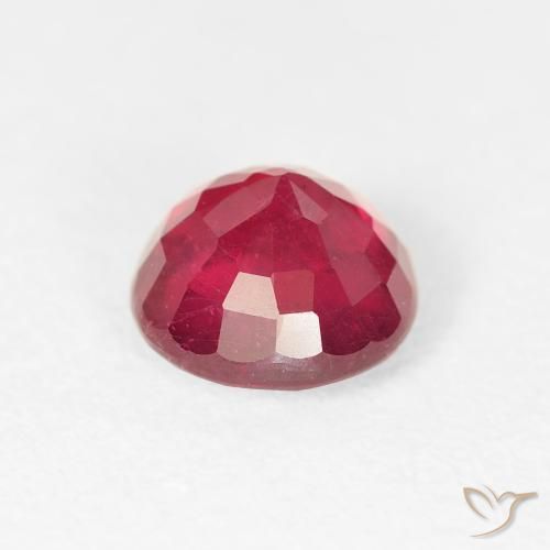 Rubino marmellata rossa naturale da 1.29 ct, Rotondo, VS