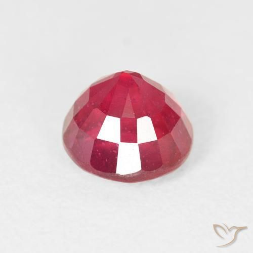 Rubino rosa magenta naturale da 1.46 ct, Rotondo, VS